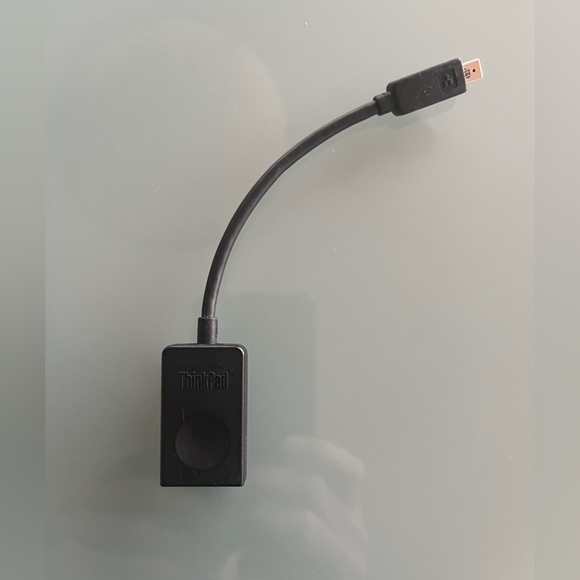 New Original ThinkPad X1 EXTREME 04X6435 SC10A3988 RJ45 Ethernet Cable Adapter - Picture 2 of 7